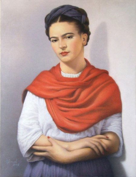 CESAR PASCUAL - MUJER CON CHAL ROJO CESAR PASCUAL - MUJER CON CHAL ROJO